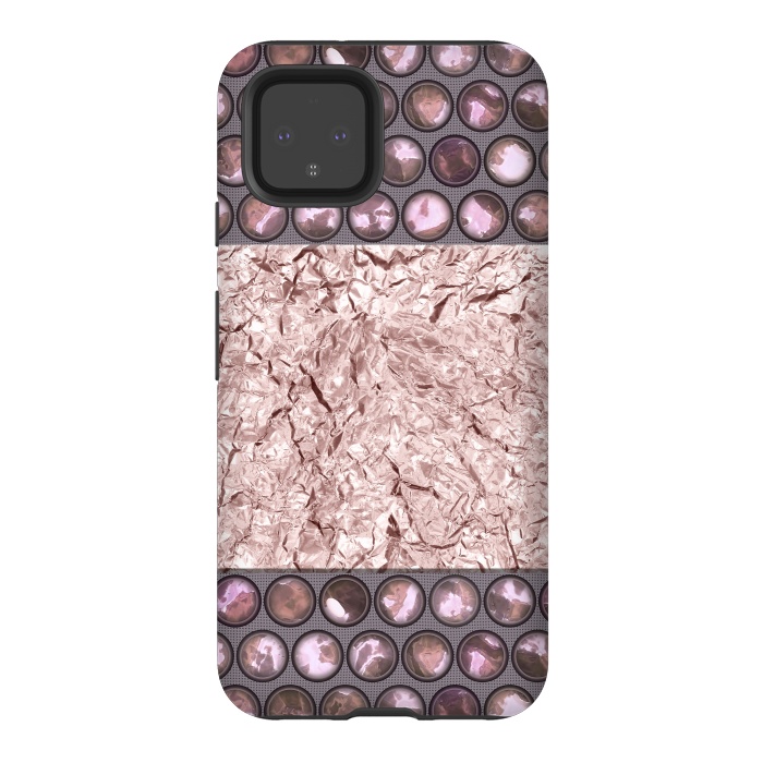 Pixel 4 StrongFit Rose Gold Shiny Elegance by Andrea Haase