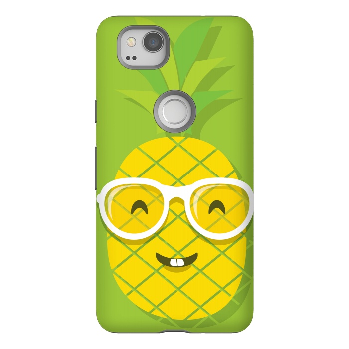 Pixel 2 StrongFit Summer Fun - Smiling Pineapple by DaDo ART