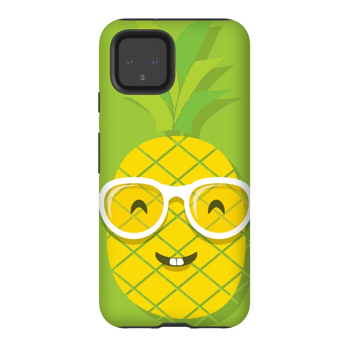 Pixel 4 StrongFit Summer Fun - Smiling Pineapple by DaDo ART