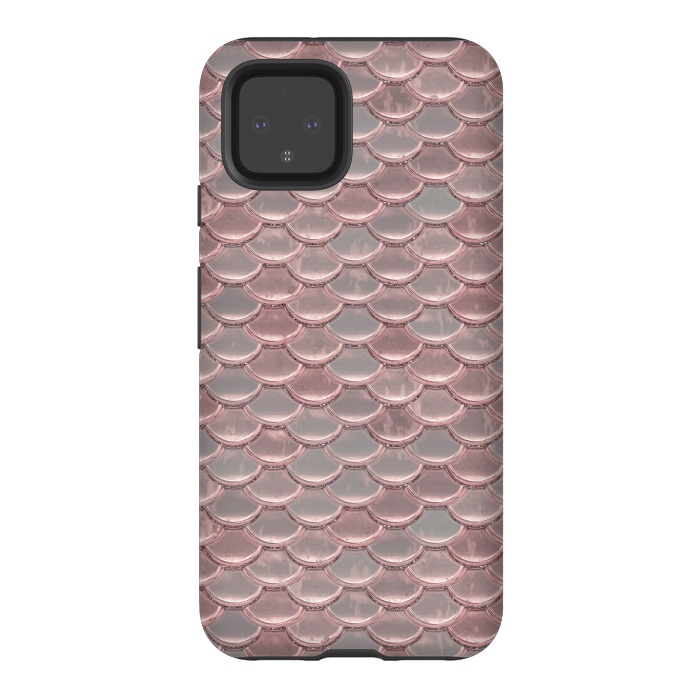 Pixel 4 StrongFit Pink Snake Skin by Andrea Haase