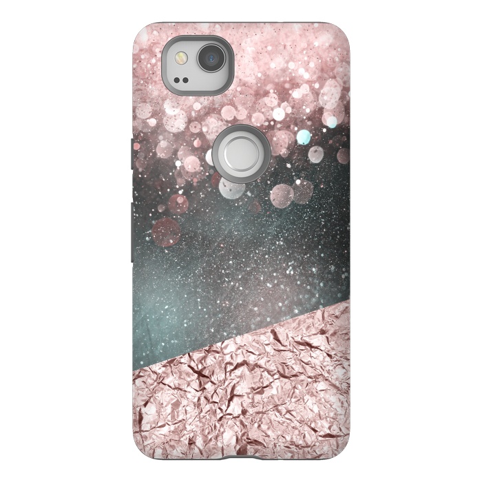 Pixel 2 StrongFit Rosegold Sparkle 2 by Andrea Haase