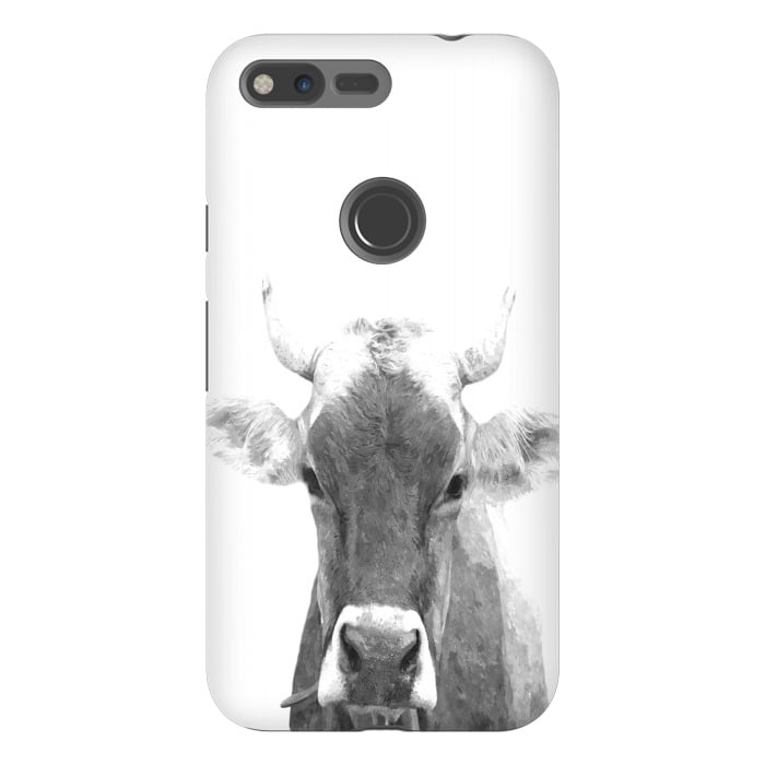 Pixel XL StrongFit Black and White Cow by Alemi