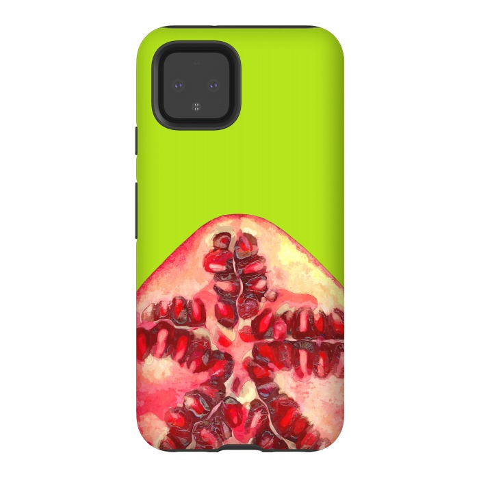 Pixel 4 StrongFit Pomegranate Tropical Fruit by Alemi