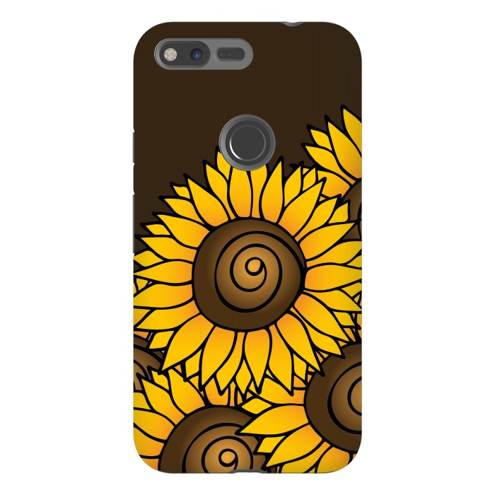 Pixel XL StrongFit Sunflower by Majoih