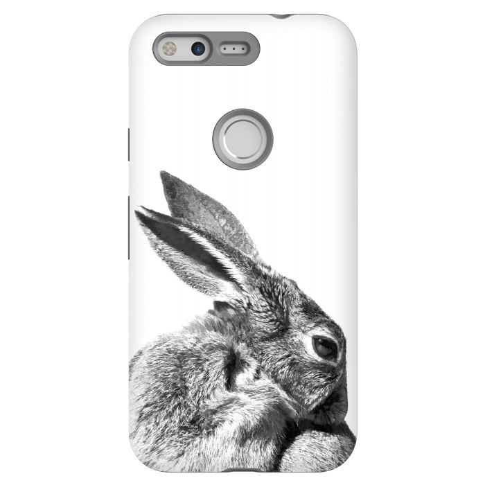 Pixel StrongFit Black and White Rabbit by Alemi