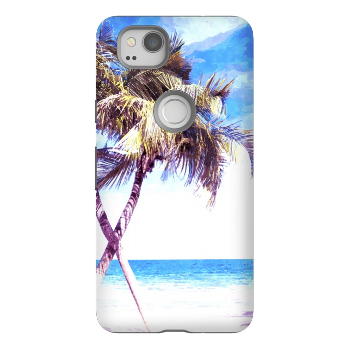 Pixel 2 StrongFit Palm Trees Beach by Alemi