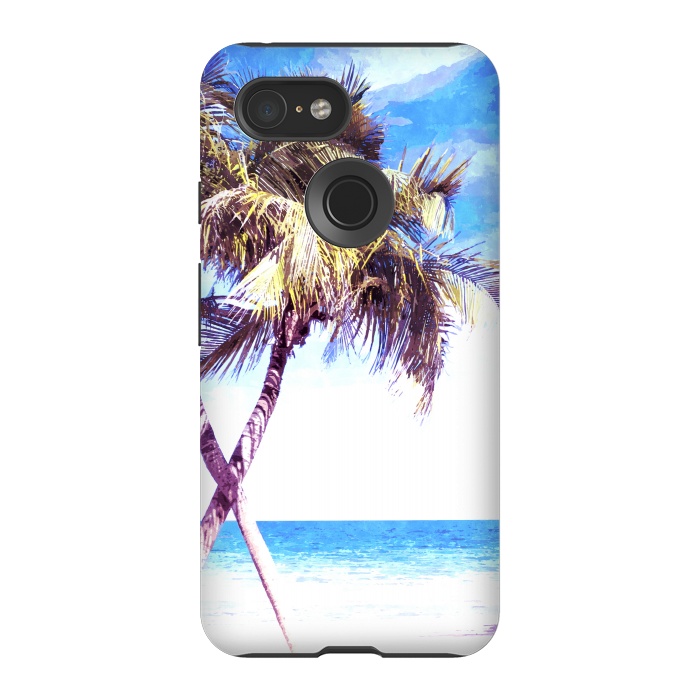 Pixel 3 StrongFit Palm Trees Beach by Alemi