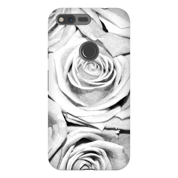 Pixel XL StrongFit Black and White Roses by Alemi