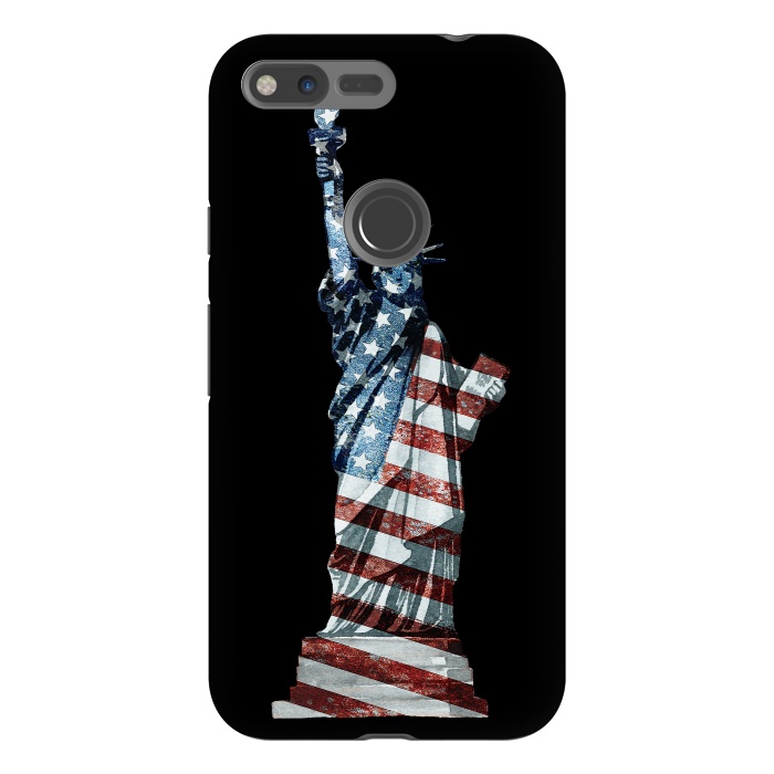 Pixel XL StrongFit Lady Of Liberty Stars And Stripes by Andrea Haase