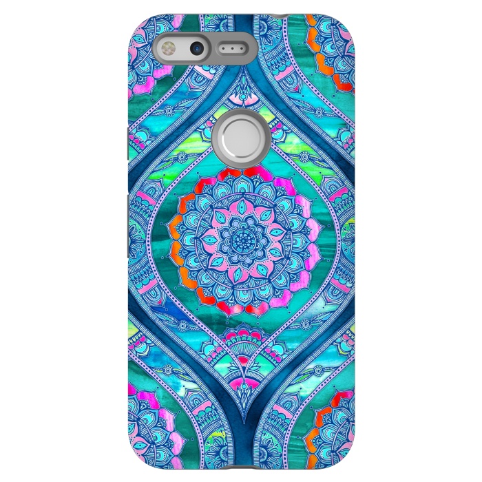 Pixel StrongFit Radiant Boho Color Play Mandala by Micklyn Le Feuvre