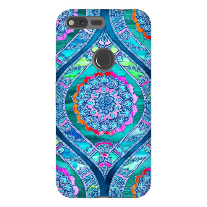 Pixel XL StrongFit Radiant Boho Color Play Mandala by Micklyn Le Feuvre