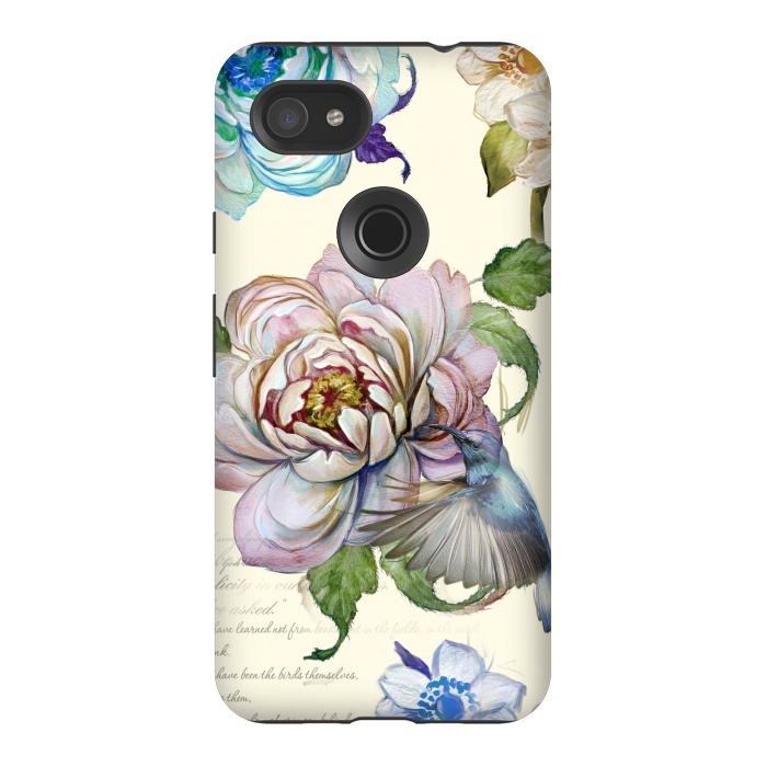Pixel 3AXL StrongFit Vintage Rose by Creativeaxle