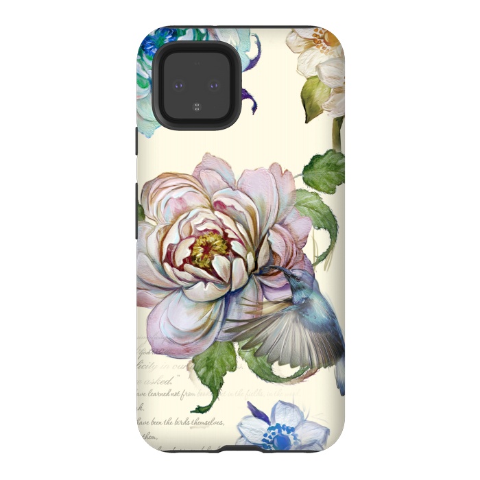 Pixel 4 StrongFit Vintage Rose by Creativeaxle