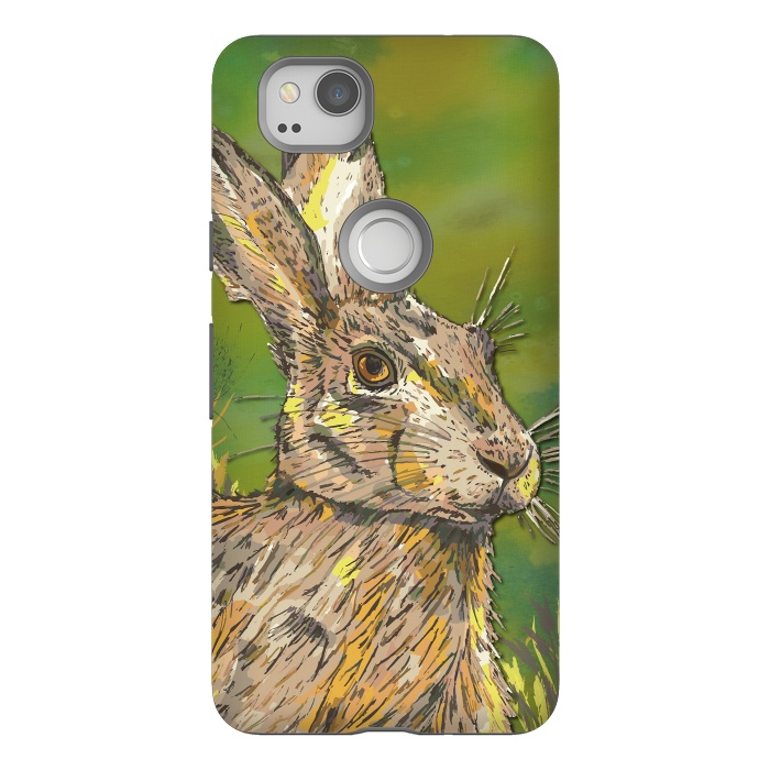 Pixel 2 StrongFit Summer Hare by Lotti Brown