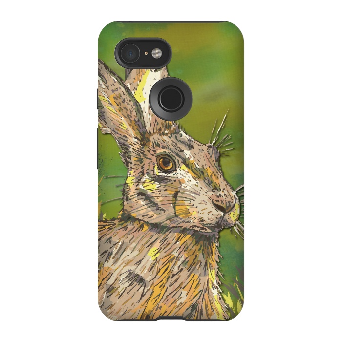 Pixel 3 StrongFit Summer Hare by Lotti Brown