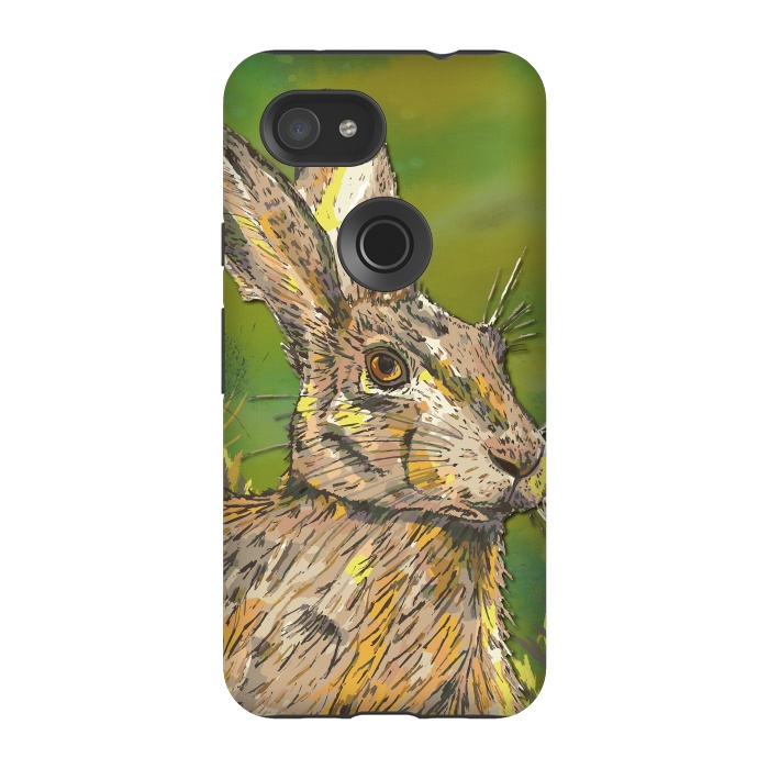 Pixel 3A StrongFit Summer Hare by Lotti Brown