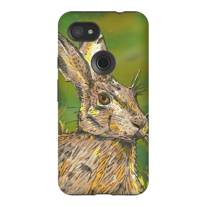 Pixel 3AXL StrongFit Summer Hare by Lotti Brown