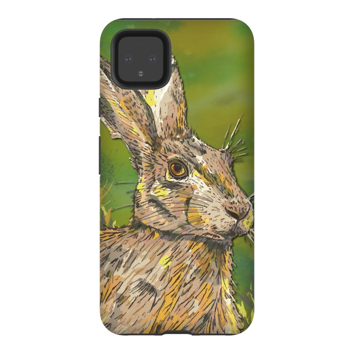 Pixel 4XL StrongFit Summer Hare by Lotti Brown