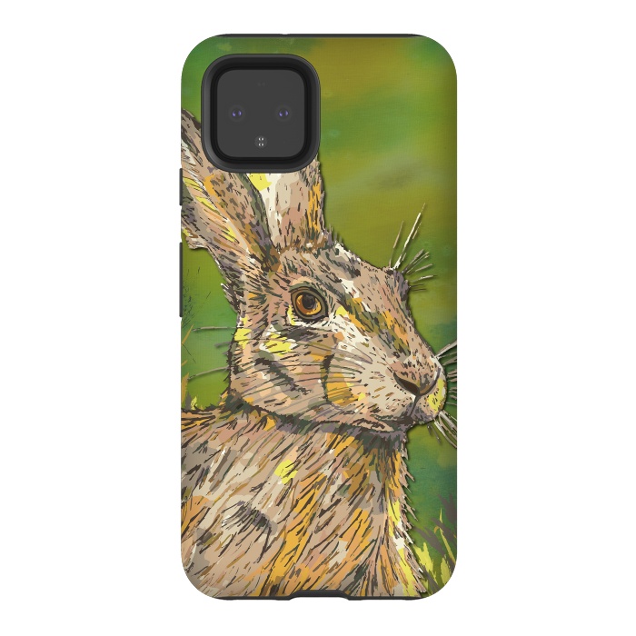 Pixel 4 StrongFit Summer Hare by Lotti Brown