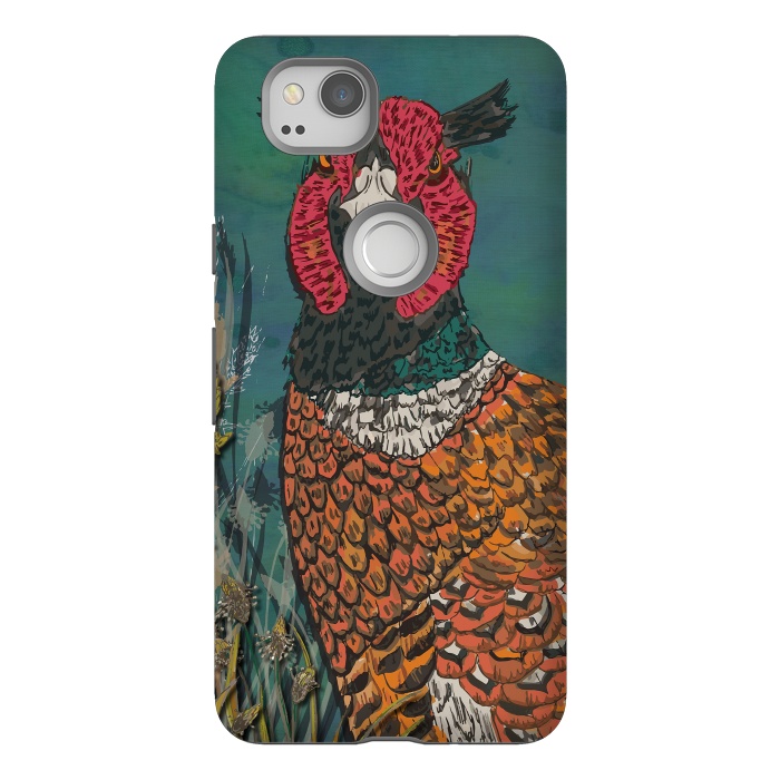 Pixel 2 StrongFit Funny Pheasant by Lotti Brown