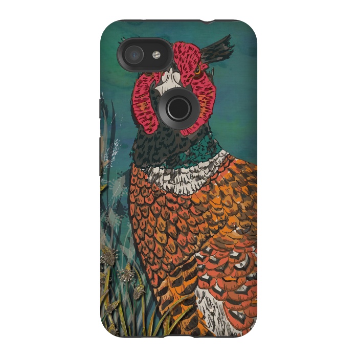 Pixel 3AXL StrongFit Funny Pheasant by Lotti Brown