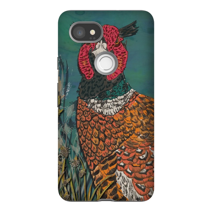 Pixel 2XL StrongFit Funny Pheasant by Lotti Brown
