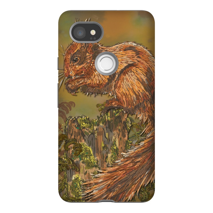 Pixel 2XL StrongFit September Squirrel by Lotti Brown