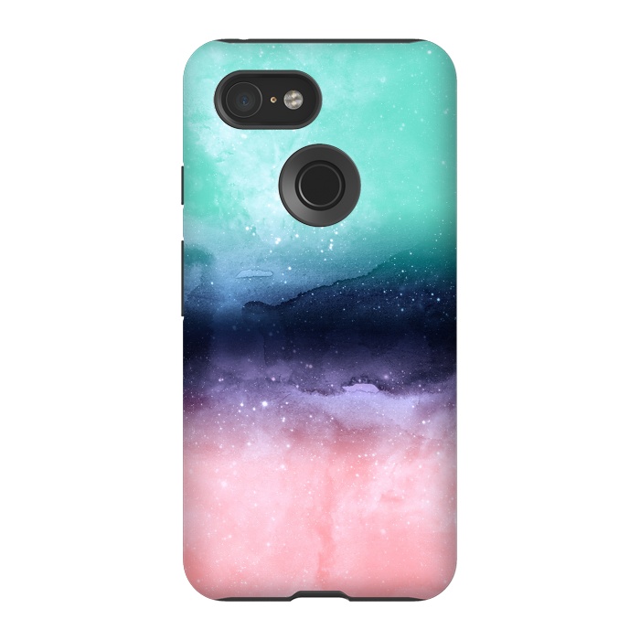 Pixel 3 StrongFit Modern watercolor abstract paint   by InovArts