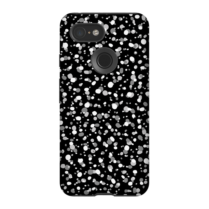 Pixel 3 StrongFit White Dots by Majoih
