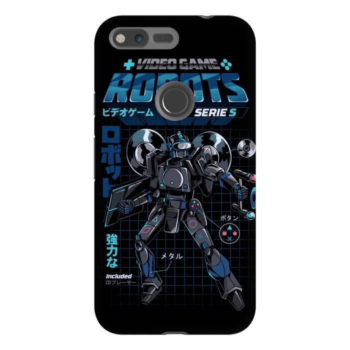 Pixel XL StrongFit Video Game Robot - Model S by Ilustrata