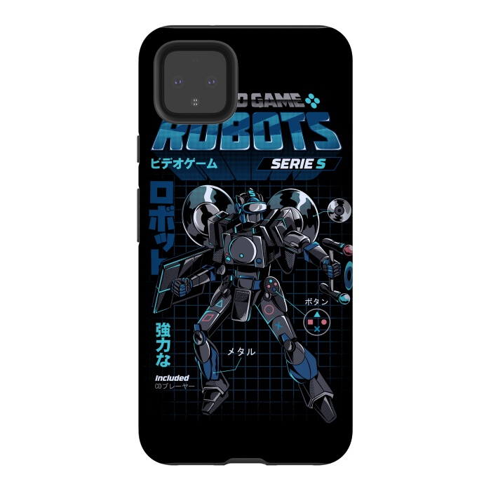 Pixel 4XL StrongFit Video Game Robot - Model S by Ilustrata