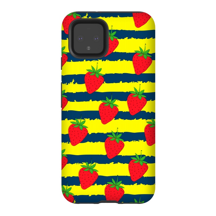 Pixel 4 StrongFit summer strawberry pattern by MALLIKA