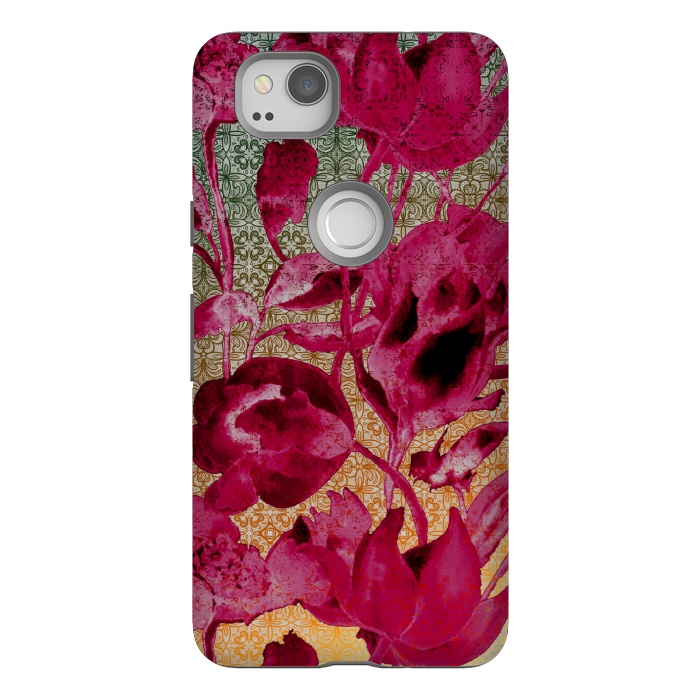 Pixel 2 StrongFit Lacey floral by Kashmira Baheti