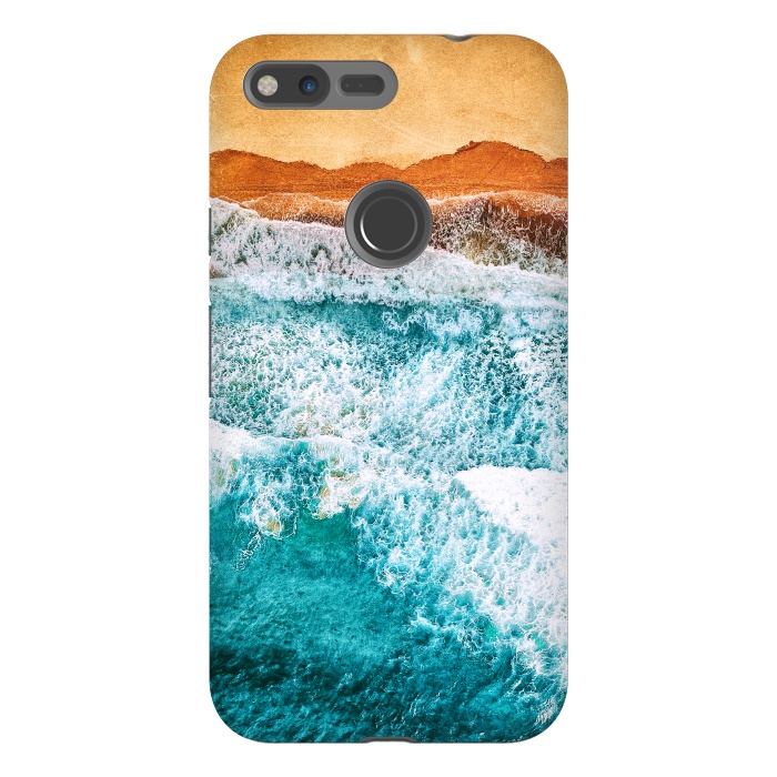 Pixel XL StrongFit Tropical VI - Beach Waves II by Art Design Works