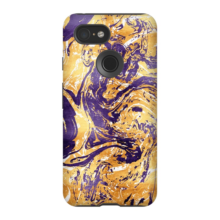 Pixel 3 StrongFit Abstract Marble by Art Design Works