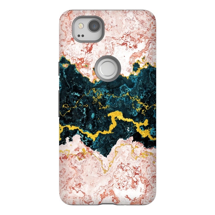 Pixel 2 StrongFit Abstract Marble I by Art Design Works