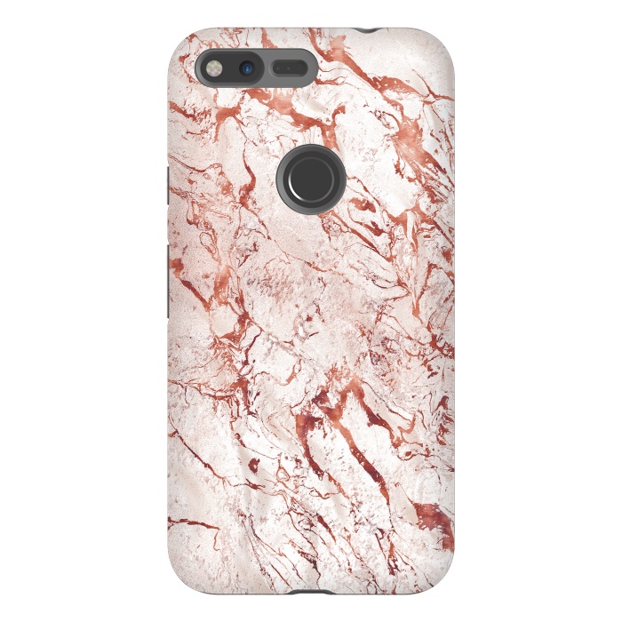 Pixel XL StrongFit ROSE GOLD MARBLE by Art Design Works