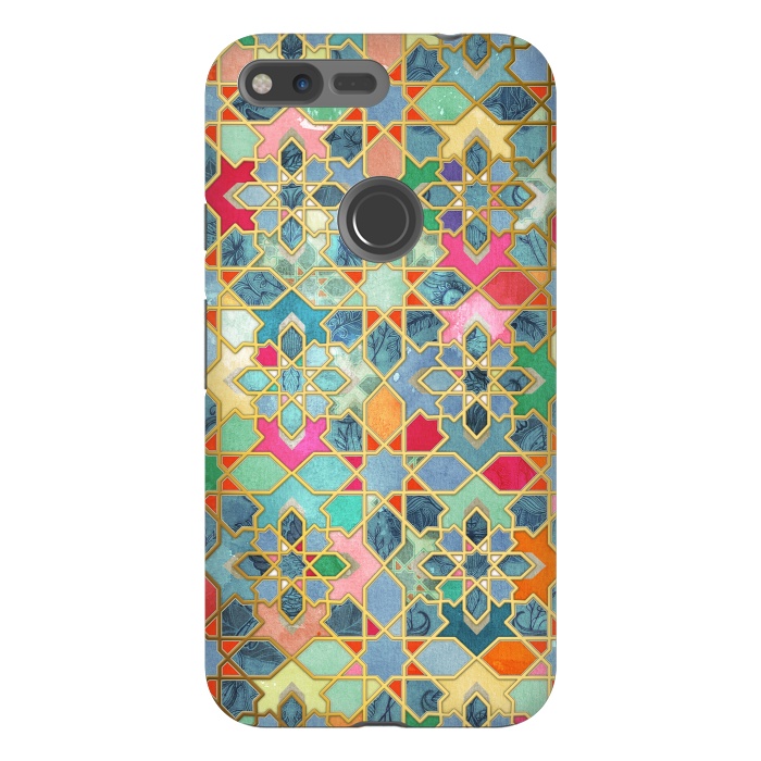 Pixel XL StrongFit Gilt & Glory - Colorful Moroccan Mosaic by Micklyn Le Feuvre
