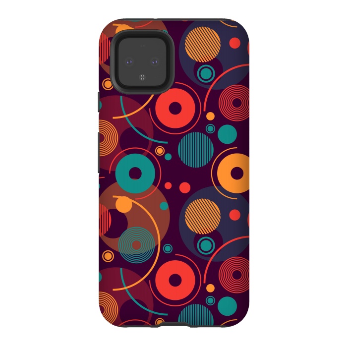 Pixel 4 StrongFit colorful rounded shapes by TMSarts