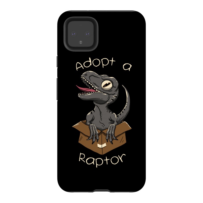 Pixel 4XL StrongFit Adopt a Raptor by Vincent Patrick Trinidad