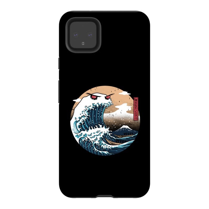Pixel 4XL StrongFit The Great Monster of Kanagawa by Vincent Patrick Trinidad