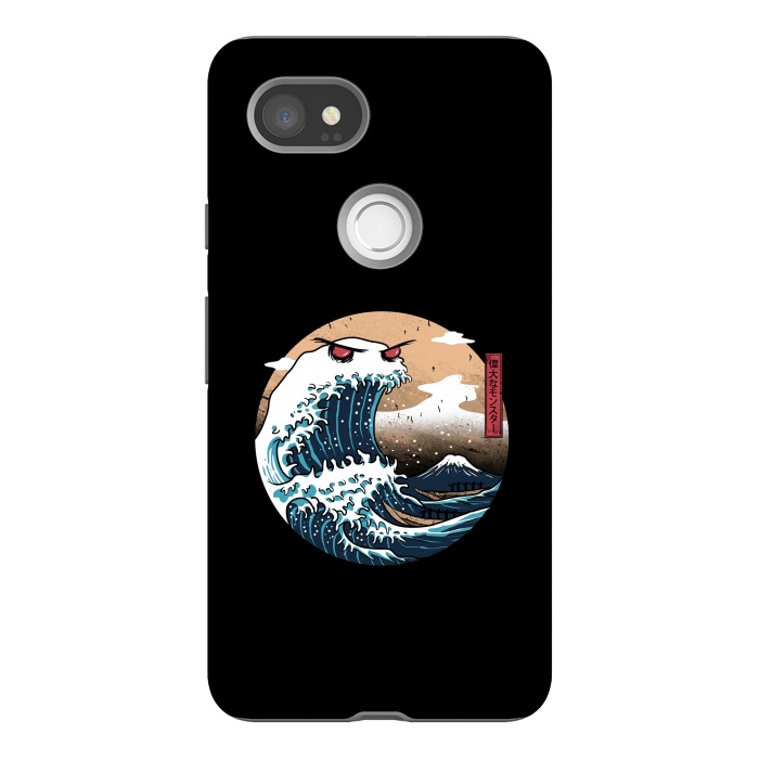 Pixel 2XL StrongFit The Great Monster of Kanagawa by Vincent Patrick Trinidad