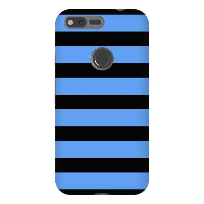 Pixel XL StrongFit blue black stripes by Vincent Patrick Trinidad