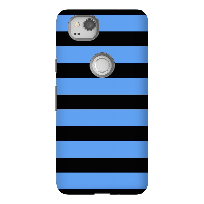 Pixel 2 StrongFit blue black stripes by Vincent Patrick Trinidad