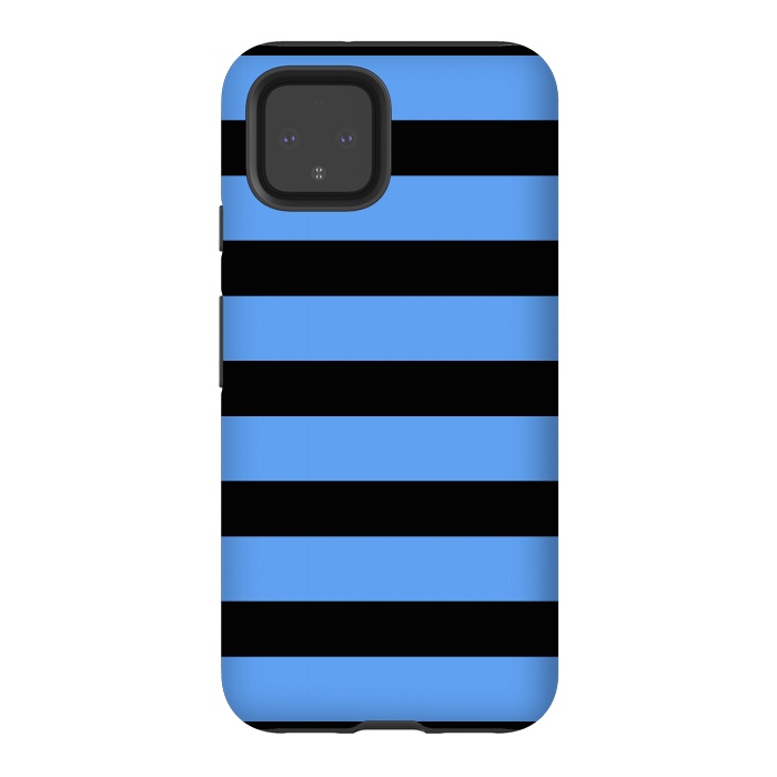 Pixel 4 StrongFit blue black stripes by Vincent Patrick Trinidad