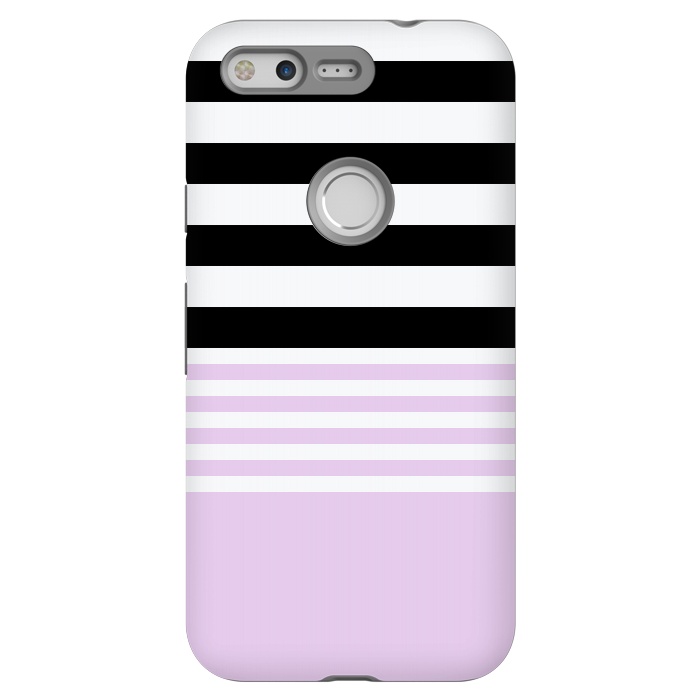 Pixel StrongFit pink black stripes by Vincent Patrick Trinidad