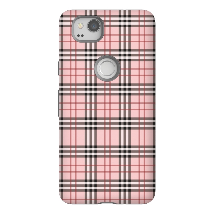 Pixel 2 StrongFit Luxury Plaid by Quirk It Up