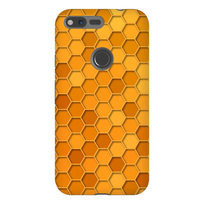 Pixel XL StrongFit Hexagonal Honeycomb Pattern by Quirk It Up