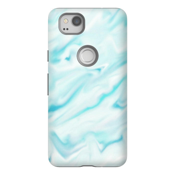 Pixel 2 StrongFit Mint blue abstract paint by Jms