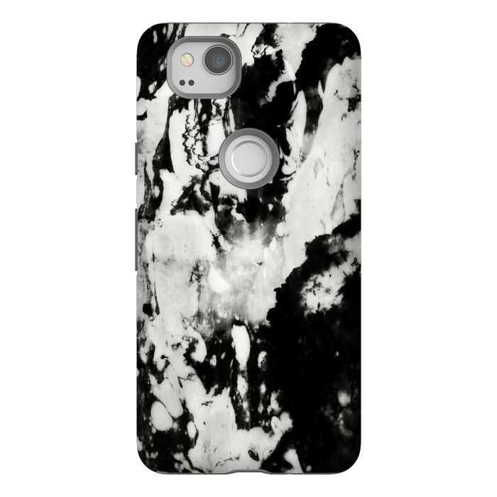 Pixel 2 StrongFit White black marble by Jms